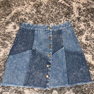 Denim Mini Skirt